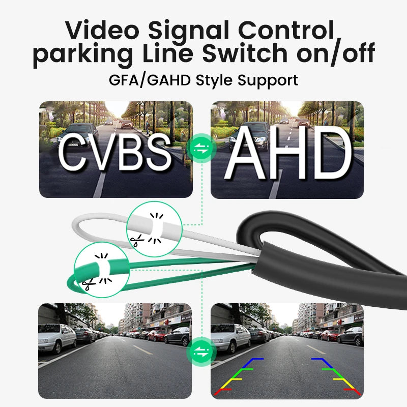 Golden Lens 1920X1080P Car Rear View Camera 170° Full HD Night Vision Reverse AHD Fisheye Vehicle Parking Camera