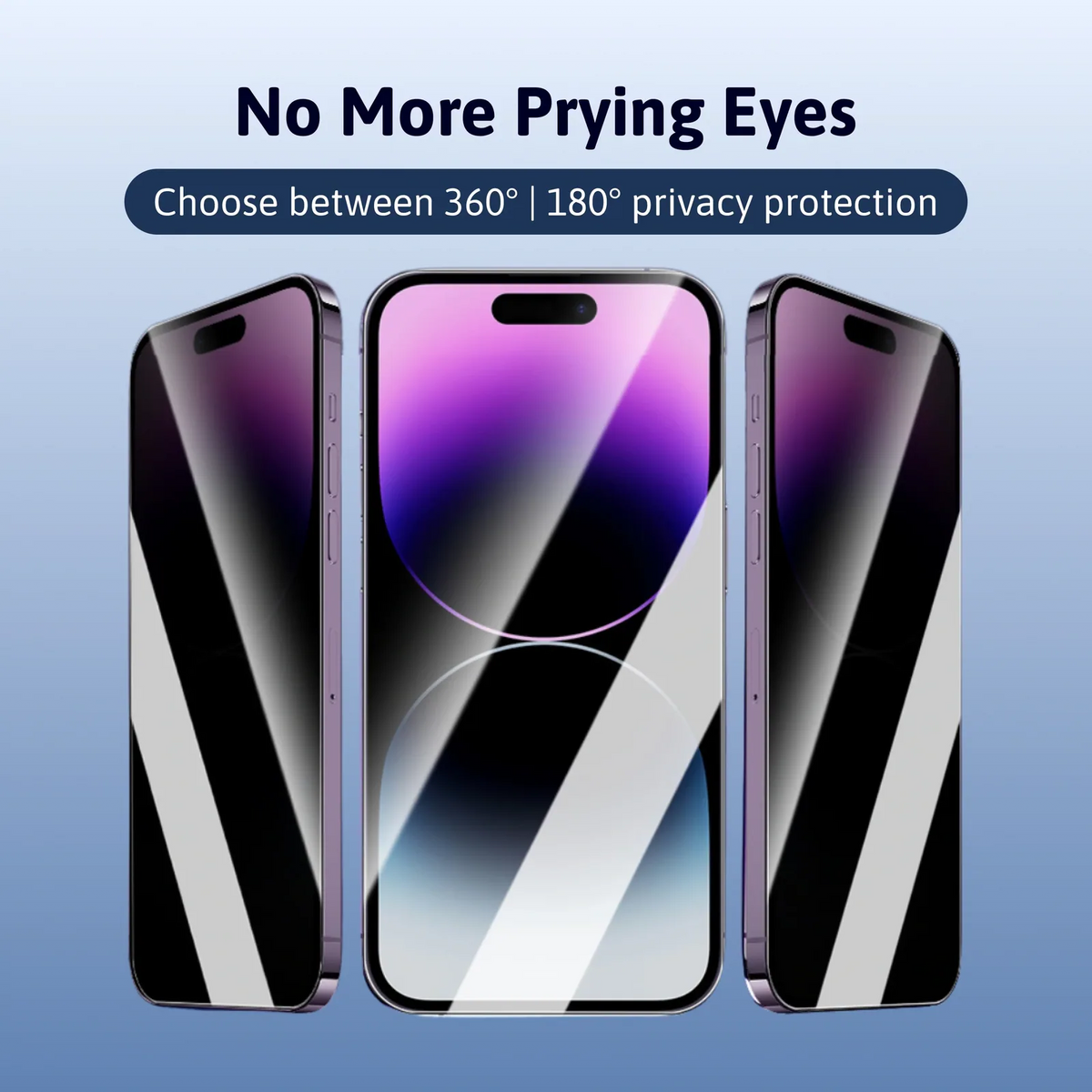 Verre Trempé Anti-Espion Protection Écran