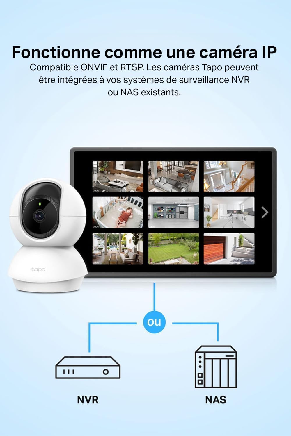 TP-Link Tapo C210 – Caméra intérieure Wi-Fi 2K 360°