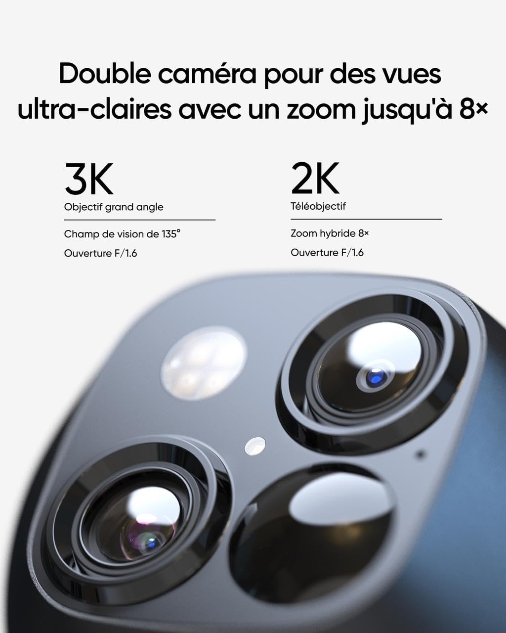 Eufy Solocams340 3K Caméra Surveillance Wifi Extérieur Sans Fil
