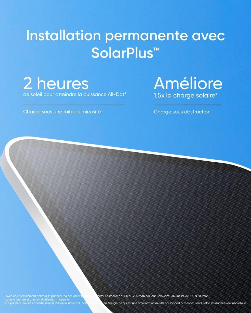 Eufy Solocams340 3K Caméra Surveillance Wifi Extérieur Sans Fil