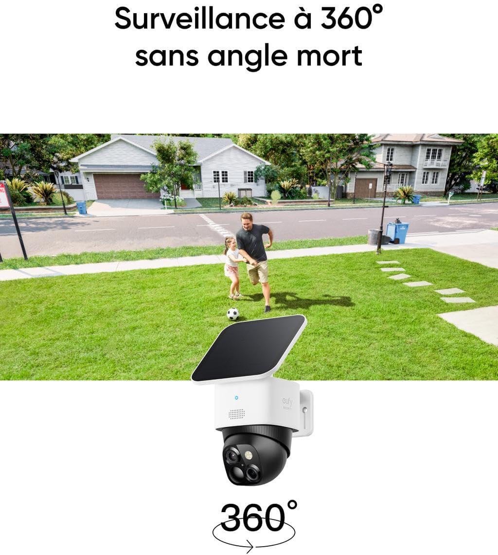 Eufy Solocams340 3K Caméra Surveillance Wifi Extérieur Sans Fil