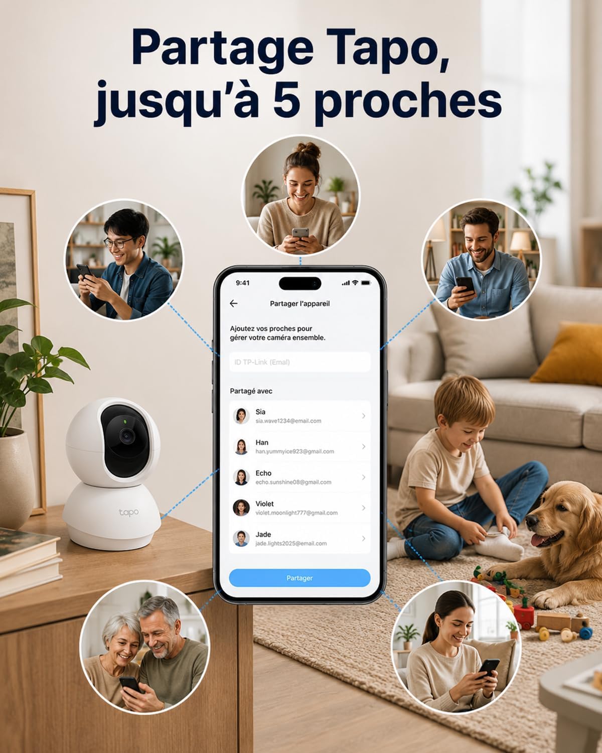 TP-Link Tapo C210 – Caméra intérieure Wi-Fi 2K 360°